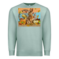 Seafoam fall rabbit  mousepad Premium Sweatshirt - LillyAllenDesigns