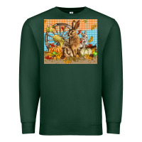 Sports Green fall rabbit  mousepad Premium Sweatshirt - LillyAllenDesigns