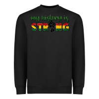 Black My history is strong Heavyweight Sweatshirt - FaDigitalArtStudio