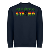 Navy My history is strong Heavyweight Sweatshirt - FaDigitalArtStudio