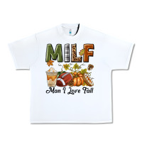 White Milf Man I Love Fall Urban Heavy Tee - texasbilliewilder