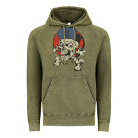 Vintage Olive skate rags skull & crossbones Vintage Hoodie - tuanDangUi