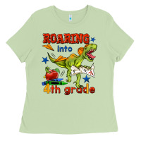 Matcha roaring into 4th grade Ladies Tee - BundleAndBundleShop