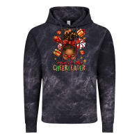 Cloud Black santa's favorite cheerleader afro messy bun Vintage Hoodie - texasbilliewilder