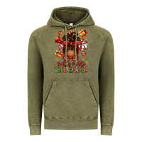 Vintage Olive santa's favorite cheerleader afro messy bun Vintage Hoodie - texasbilliewilder