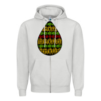Dove Grey african masks teardrop Zipper Hoodie - BundleAndBundleShop