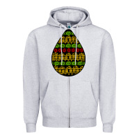 Heather Grey african masks teardrop Zipper Hoodie - BundleAndBundleShop