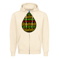 Sandshell african masks teardrop Zipper Hoodie - BundleAndBundleShop