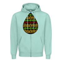Seafoam african masks teardrop Zipper Hoodie - BundleAndBundleShop