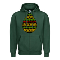 Sports Green african masks teardrop Zipper Hoodie - BundleAndBundleShop