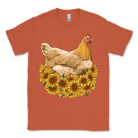 Copper chicken with sunflowers Classic Tee - RanaPortraitStore