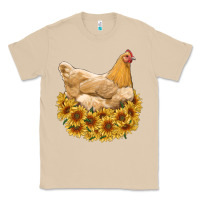 Mushroom chicken with sunflowers Classic Tee - RanaPortraitStore