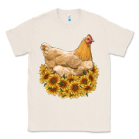 Natural chicken with sunflowers Classic Tee - RanaPortraitStore