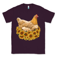 Plum chicken with sunflowers Classic Tee - RanaPortraitStore