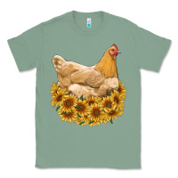 Sage chicken with sunflowers Classic Tee - RanaPortraitStore