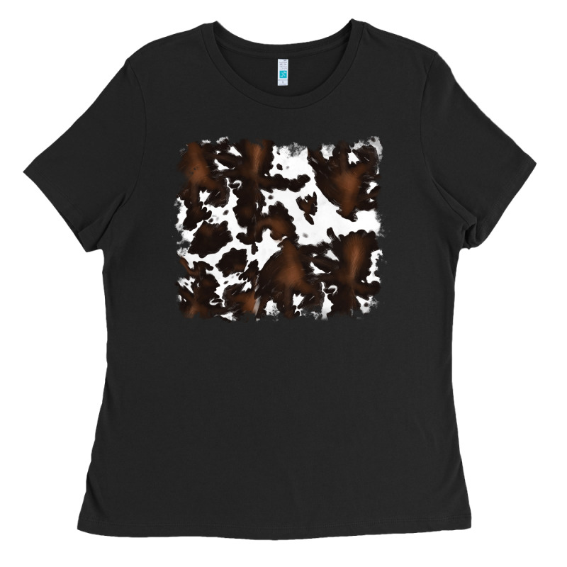 Cowhide Ladies Tee by RanaPortraitStore | Teevron