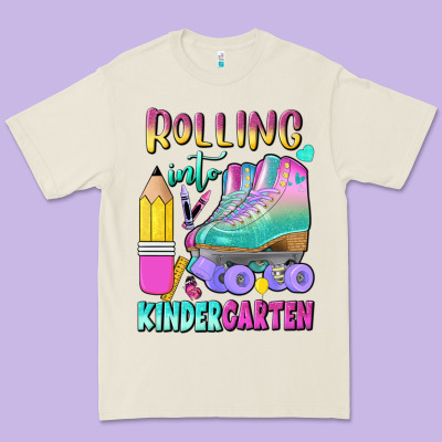 Rolling Into Kindergarten Premium Tee Designed By Bundleandbundleshop