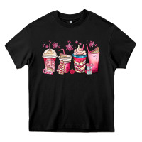 Black christmas debbie cake white coffee cups Heavy Core Tee - MaliasSmallBusiness