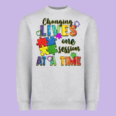 Changing Lives One Session At A Time Heavyweight Sweatshirt Designed By Fadigitalartstudio