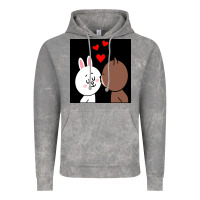 Cloud Rock brown bear cony bunny rabbit the kiss Vintage Hoodie - tuanDangUi