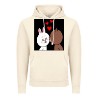 Vintage Artic brown bear cony bunny rabbit the kiss Vintage Hoodie - tuanDangUi