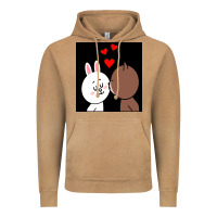 Vintage Camel brown bear cony bunny rabbit the kiss Vintage Hoodie - tuanDangUi