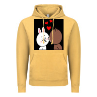 Brown Bear Cony Bunny Rabbit The Kiss Vintage Hoodie | Teevron