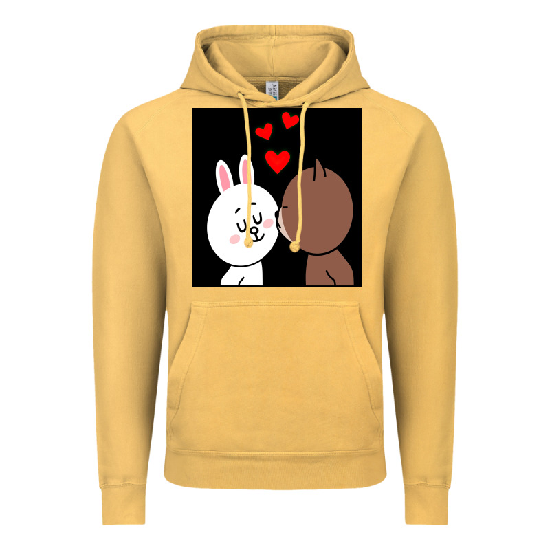Brown Bear Cony Bunny Rabbit The Kiss Vintage Hoodie by tuanDangUi | Teevron