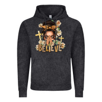 Vintage Black believe praying caucasian messy bun Vintage Hoodie - texasbilliewilder