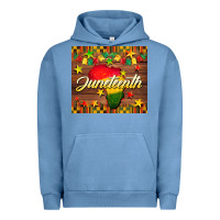 Pigment Pebble Blue Juneteenth Urban Hoodie - BarkalooDesign