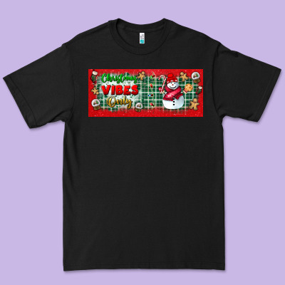 Christmas Vibes Only Premium Tee Designed By Bundleandbundleshop