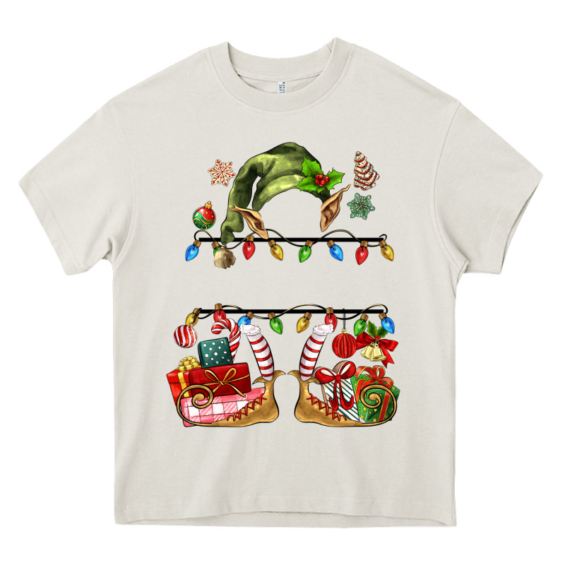Customize Christmas Elf Heavy Core Tee by MaliasSmallBusiness | Teevron