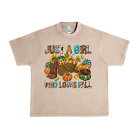 French Oak Just a Girl Who Loves Fall Urban Heavy Tee - texasbilliewilder