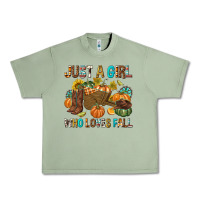 Oil Green Just a Girl Who Loves Fall Urban Heavy Tee - texasbilliewilder