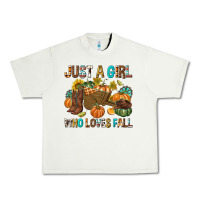 Pistachio Just a Girl Who Loves Fall Urban Heavy Tee - texasbilliewilder