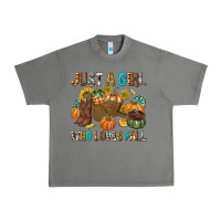 Tornado Just a Girl Who Loves Fall Urban Heavy Tee - texasbilliewilder