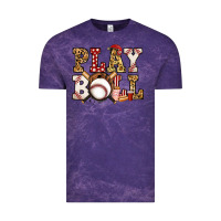 Cloud Purple baseball play ball Vintage Tee - Jasminsmagicworld