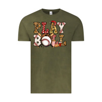 Vintage Olive baseball play ball Vintage Tee - Jasminsmagicworld