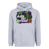 Heather Grey black cat apothecary Heavyweight Hoodie - SublimationCraftShop