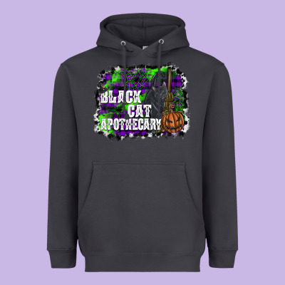 Black Cat Apothecary Heavyweight Hoodie Designed By Sublimationcraftshop