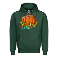 Sports Green pumpkin mama Zipper Hoodie - BundleAndBundleShop