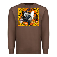 Chestnut panda halloween Premium Sweatshirt - LillyAllenDesigns