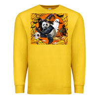 Lemon panda halloween Premium Sweatshirt - LillyAllenDesigns