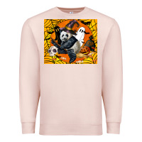 Pale Pink panda halloween Premium Sweatshirt - LillyAllenDesigns