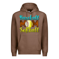 Chestnut baseball mom softball Premium Hoodie - BundleAndBundleShop