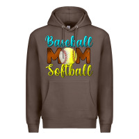 Coffee baseball mom softball Premium Hoodie - BundleAndBundleShop