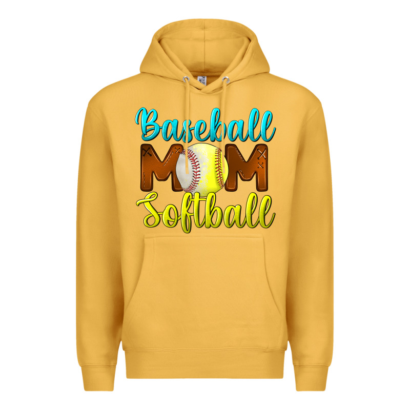 Baseball Mom Softball Premium Hoodie by BundleAndBundleShop | Teevron