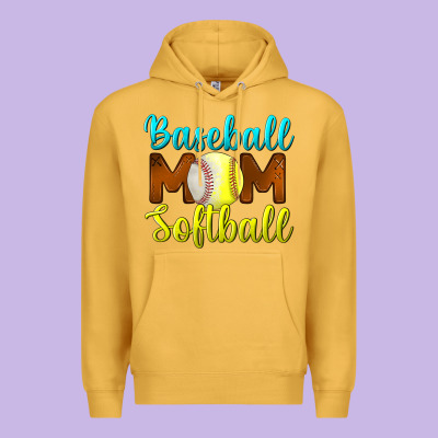 Baseball Mom Softball Premium Hoodie Designed By Bundleandbundleshop
