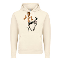 Vintage Artic zebra in america doodle Vintage Hoodie - tuanDangUi