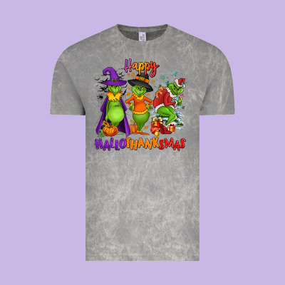 Happy Hallothanksmas Vintage Tee Designed By Nancycooperartshop